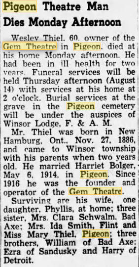 Gem Theatre - Aug 15 1947 (newer photo)